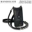  BANDOLIER ANNA SIDE SLOT BLACK SILVER バンドリヤー iPhone 13 13Pro iPhone 13 Pro Max ケース スマホケース 携帯 ショルダー アイフォン アンナ サイドスロット ブラック シルバー メンズ レディース ブラック 黒 14ANN