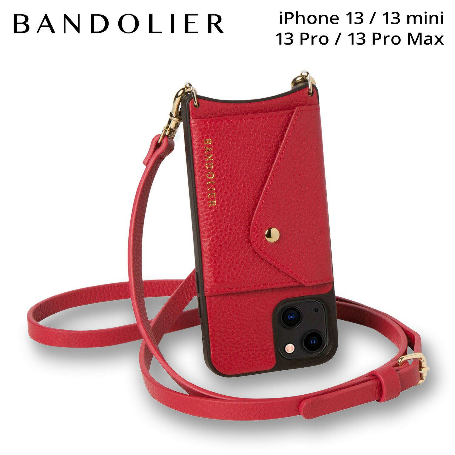 BANDOLIER DONNA SIDE SLOT RED Хɥ䡼 iPhone 13 mini iPhone 13 13Pro iPhone 13 Pro Max  ޥۥ   ե ɥ ɥå å  ǥ å 14DON