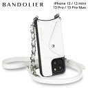 【最大1000円OFFクーポン配布中】 BANDOLIER PAIGE SIDE SLOT LIZARD WHITE バンドリヤー iPhone 13 mini iPhone 13 13Pro iPhone 13 Pro Max ケース スマホケース 携帯 ショルダー アイフォン ペイジ メンズ レディース ホワイト 白 14PAI