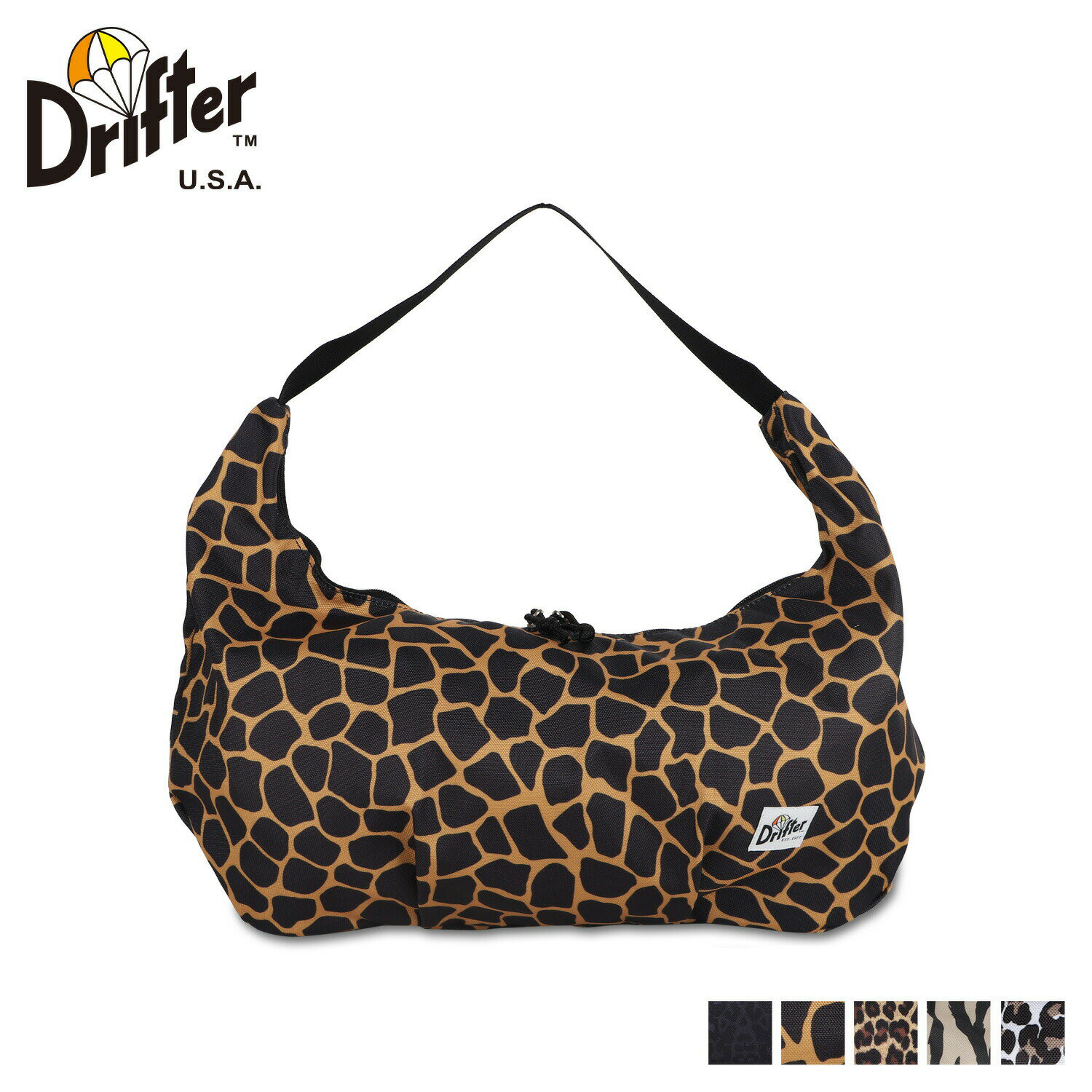 ドリフター ショルダーバッグ メンズ Drifter CRESCENT BAG ドリフター ショルダーバッグ バッグ クレセントバッグ レディース 6.5L 軽量 ブラック ベージュ ゼブラ レオパード 黒 V1840 母の日