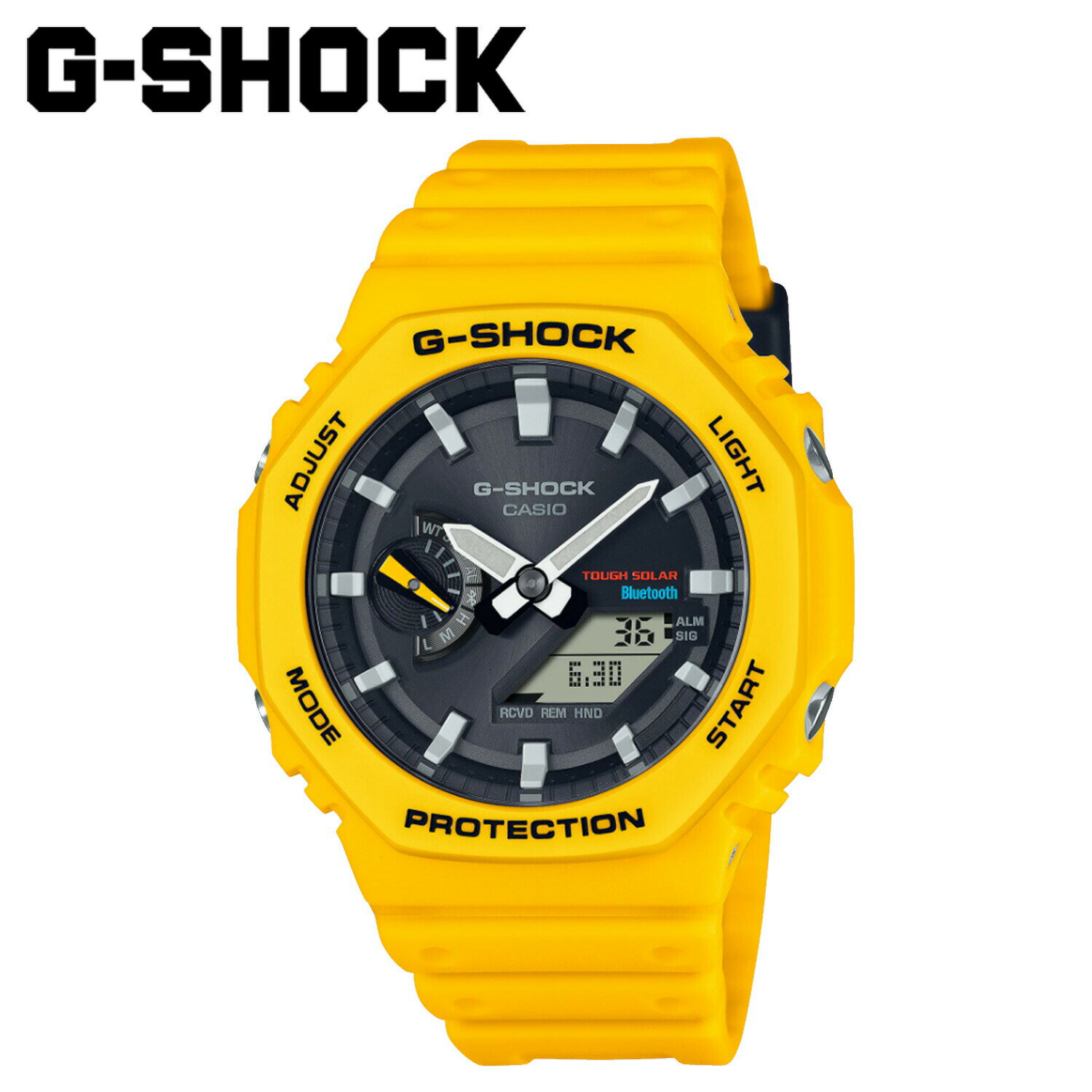 CASIO G-SHOCK カシオ 腕時計 GA-B2100C-9AJF Bluetooth連携 防水 ジーショック Gショック G-ショック メンズ レディース イエロー