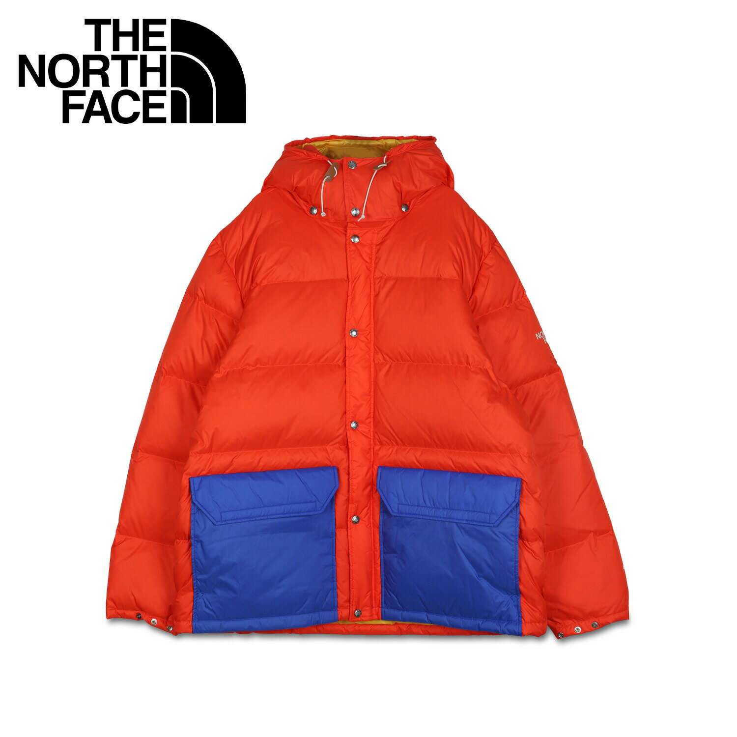 楽天inglewood Beauty【最大1000円OFFクーポン配布中】 THE NORTH FACE COLOR BLOCK SIERRA PARKA ノースフェイス カラー ブロック シエラ パーカー ダウンジャケット メンズ オレンジ NF0A5EIE