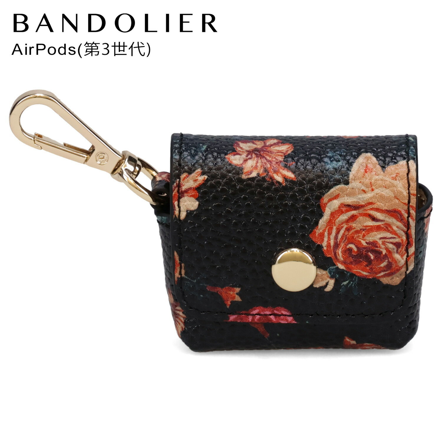 ں1000OFFݥ BANDOLIER AirPods POUCH BLACK FLORAL Хɥ䡼  С ݥå ݡ ֥å ե  ǥ ֥å  49AVE