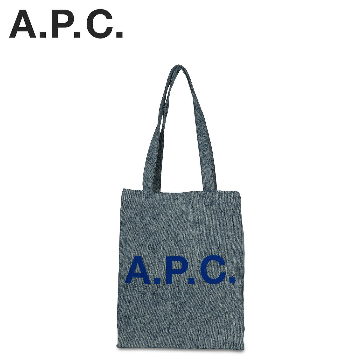 【最大1000円OFFクーポン配布中】 A.P.C. TOTE LOU アーペーセー トートバッグ メンズ レディース デニム ブルー COFBX M61442のサムネイル