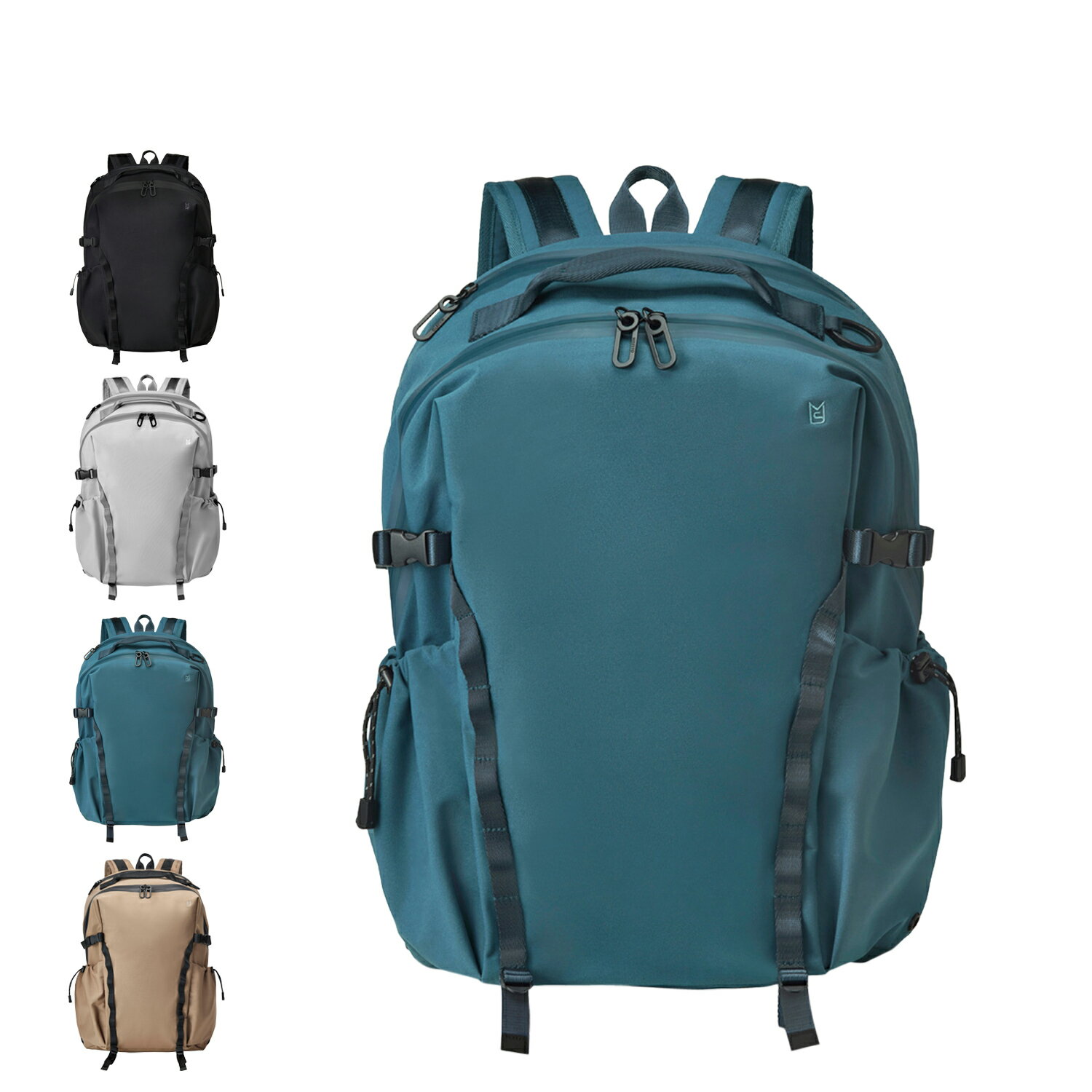 MILESTO SIDE BUCKLE BACKPACK L ミレスト リュック バッグ バックパック サイド バックル メンズ レディース Lサイズ 撥水 ブラック グレー グリーン MLS855 母の日