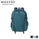 MILESTO SIDE BUCKLE BACKPACK L ミレスト リュック バッグ バックパック サイド バックル メンズ レディース Lサイズ 撥水 ブラック グレー グリーン MLS855 母の日