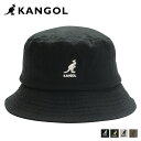 【最大1000円OFFクーポン配布中】 KANGOL WASHED BUCKET カンゴール ハット キャップ 帽子 バケットハット メンズ レディース ブラック ネイビー ベージュ オリーブ 黒 100169215