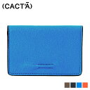 CACTA CHIP BUSINESS CARD CASE カクタ パスケース カードケース 二つ折り ID 定期入れ メンズ レディース 本革 グレー ネイビ...