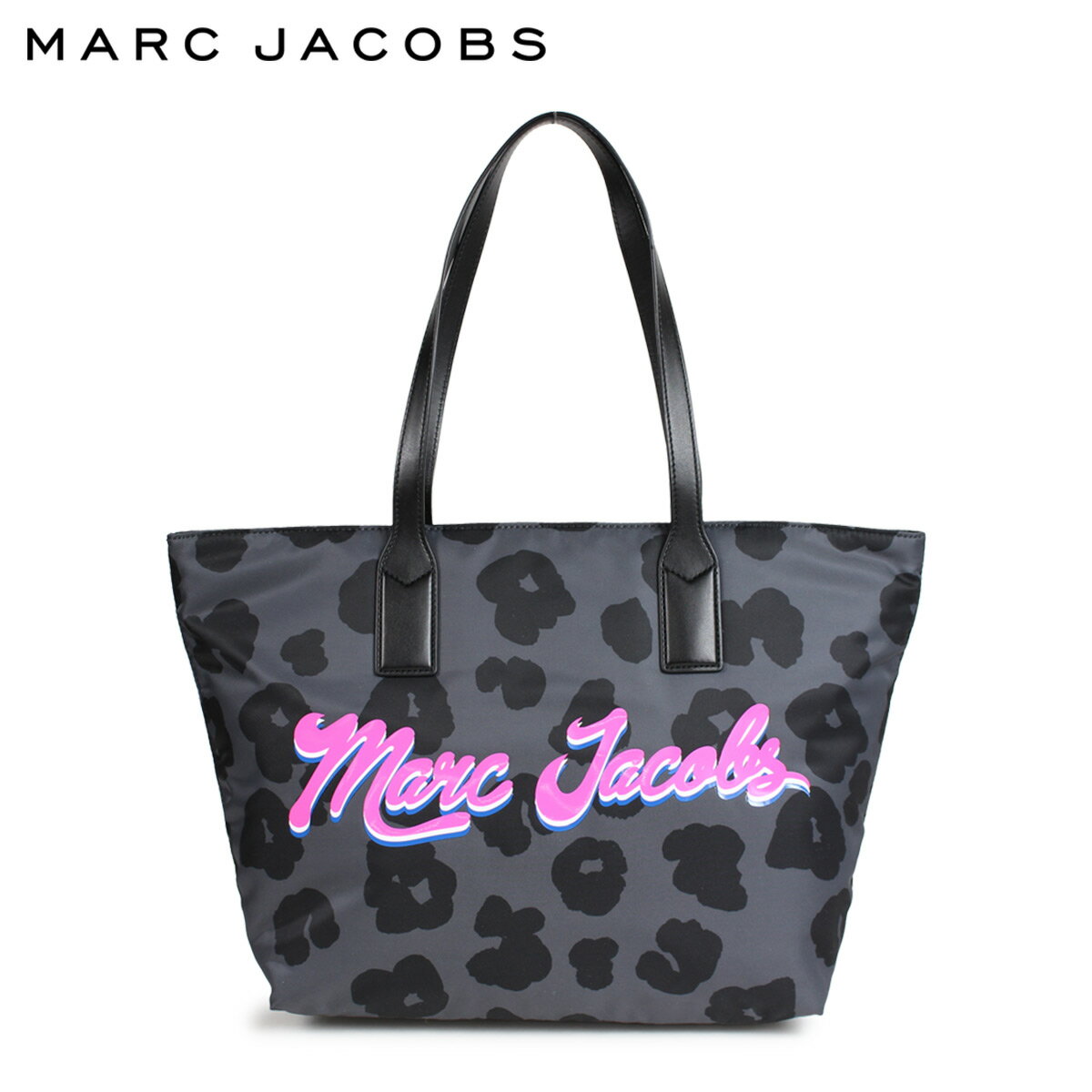 MARC JACOBS LEOPARD TOTE マークジェイコブス トートバッグ バッグ マザーズバッグ レディース ブラックマルチ M0014219