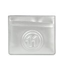 【最大1000円OFFクーポン配布中】MAISON MARGIELA CARD CASE メゾンマルジェラ カードケース 名刺入れ 定期入れ メンズ レディース レザー ホワイト シルバー 白 S35UI0432 PR213