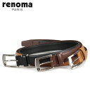 【最大1000円OFFクーポン配布中】 RENOMA LEATHER BELT レノマ ベルト レザ ...