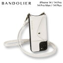 BANDOLIER DONNA SIDE SLOT WHITE バンドリヤー iPhone 14 14Pro iPhone 14 Pro Max iPhone 14 Plus ケース スマホケース 携帯 ショルダー アイフォン メンズ レディース 14DON
