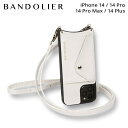 バンドリヤー スマホケース レディース 【最大1000円OFFクーポン配布中】 BANDOLIER DONNA SIDE SLOT WHITE バンドリヤー iPhone 14 14Pro iPhone 14 Pro Max iPhone 14 Plus ケース スマホケース 携帯 ショルダー アイフォン ドナ メンズ レディース ホワイト 白 14DON