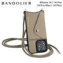  BANDOLIER JULIAN SIDE SLOT GREIGE バンドリヤー iPhone 14 14Pro iPhone 14 Pro Max iPhone 14 Plus ケース スマホケース 携帯 ショルダー アイフォン メンズ レディース ベージュ 14JLN