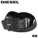 ディーゼル ベルト（メンズ） 【最大1000円OFFクーポン配布中】 DIESEL B-GUARANTEE-A ディーゼル ベルト レザーベルト メンズ 本革 バックル ブラック ダーク ブラウン 黒 X08532-PR227