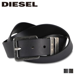 ディーゼル 革ベルト メンズ 【最大1000円OFFクーポン配布中】 DIESEL B-GUARANTEE-A ディーゼル ベルト レザーベルト メンズ 本革 バックル ブラック ダーク ブラウン 黒 X08532-PR227