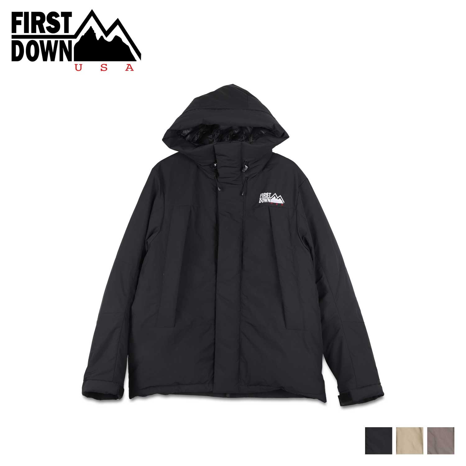 ファーストダウン ダウンジャケット レディース 【最大1000円OFFクーポン配布中】 FIRST DOWN WRAP DOWN PARKA DICROS MAURI ファーストダウン ダウンジャケット パーカー アウター ラップダウンディクロス マウリ メンズ レディース ブラック チャコール ベージュ 黒 F342520C