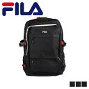FILA BACKPACK フィラ プレジオ リュック バッグ バックパック メンズ レディース 35L 撥水 大容量 ブラック 黒 7748