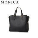 モニカ MONICA トートバッグ MONICA TOTE BAG モニカ トートバッグ レディース ファスナー付き 大きめ 斜め掛け 2WAY フェイクレザー ブラック 黒 MONI-1007 母の日