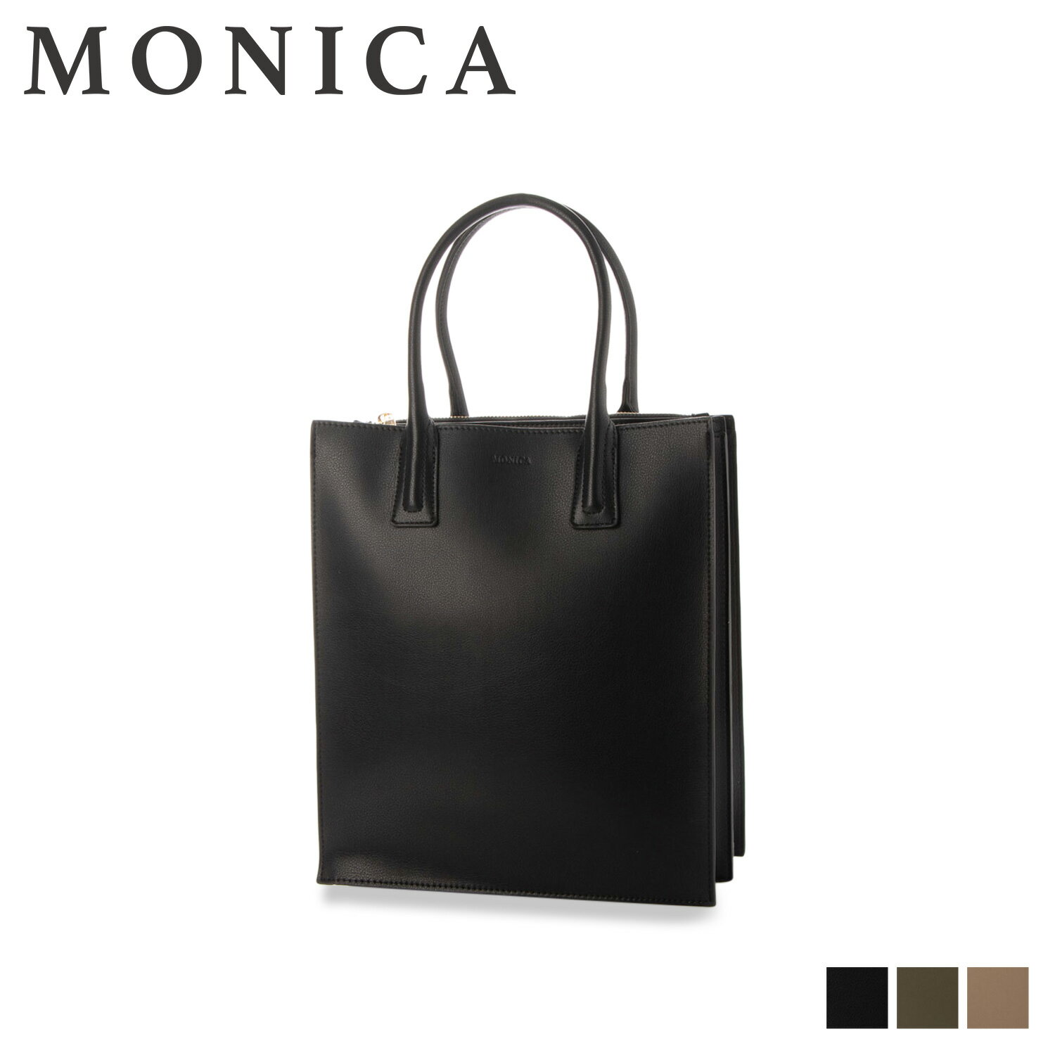 MONICA ACCORDION TOTEBAG モニカ トートバッグ ショルダーバッグ レディース 大きめ A4 2WAY ブラック グレー ベージュ 黒 MONI-1033 母の日