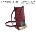 【最大1000円OFFクーポン配布中】 BANDOLIER LENA SIDE SLOT BURGUNDY バンドリヤー iPhone 14 14Pro iPhone 14 Pro Max iPhone 14 Plus ケース スマホケース 携帯 ショルダー アイフォン メンズ レディース ワイン レッド 14LEN