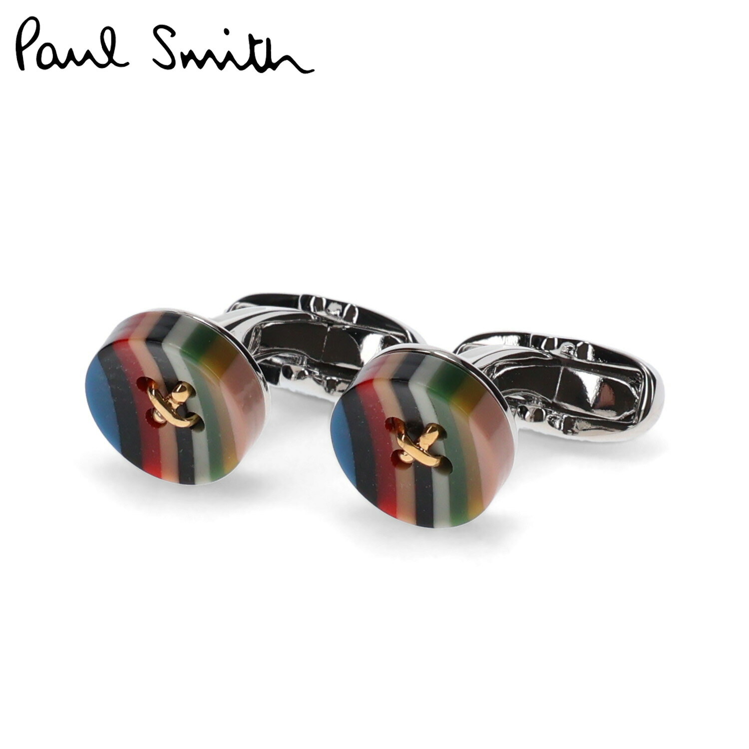 Paul Smith CUFFLINK BUTTON STP ポールスミス カフスボタン カフリンクス メンズ ブランド マルチカラー シルバー M1A-CUFF-ASBUTT