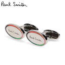 【最大1000円OFFクーポン配布中】 Paul Smith CUFFLINK LGO OVAL ポールスミス カフスボタン カフリンクス メンズ ブランド マルチカラー シルバー M1A-CUFF-HLOVAL