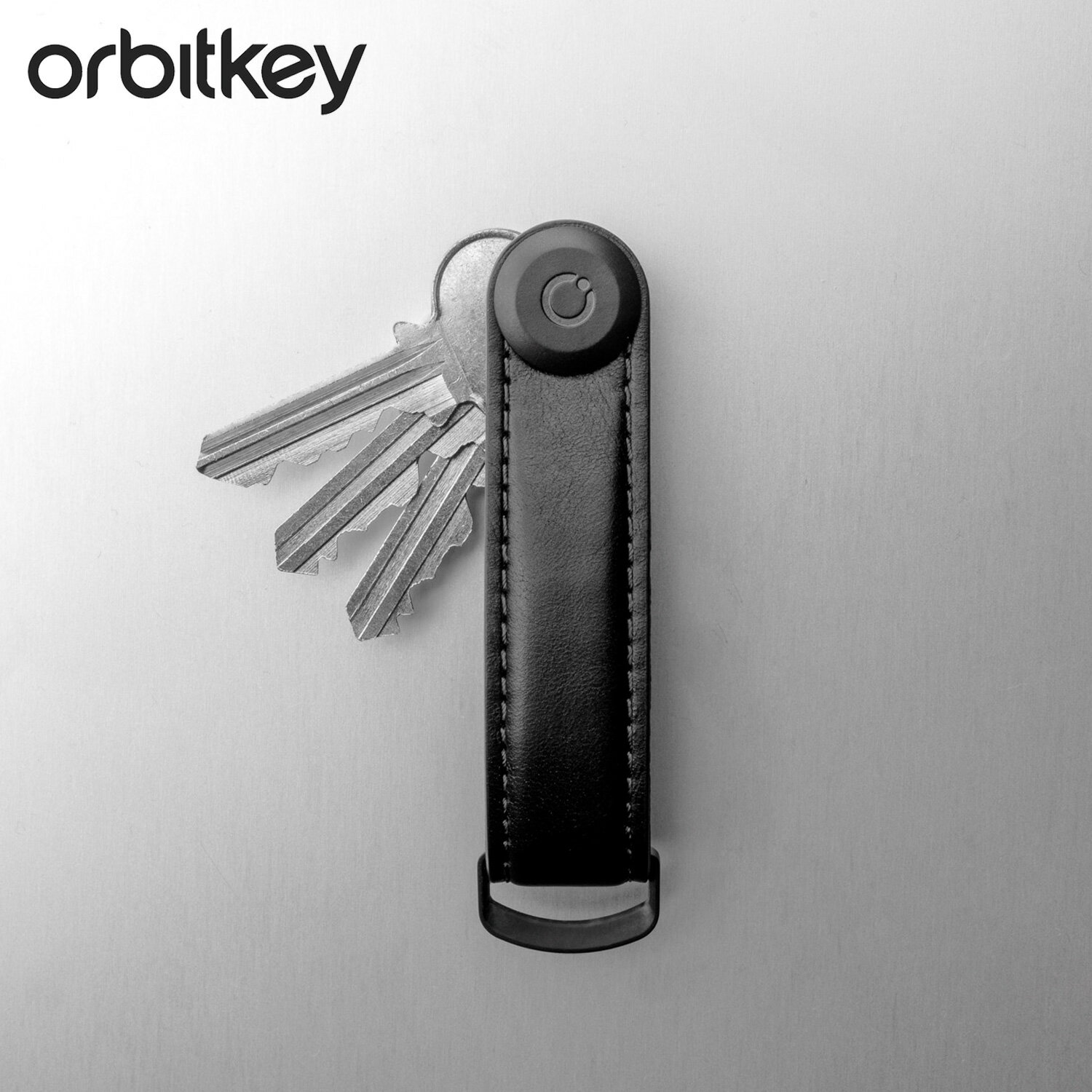 レザー キーケース（メンズ） Orbitkey KEY ORGANISER オービットキー キーオガナイザー 2.0 ベルトキーホルダー ベルトストラップ キーケース メンズ レディース 本革 ブラック 黒 LTHO-2