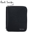 ポール・スミス 革二つ折り財布 メンズ 【最大1000円OFFクーポン配布中】 Paul Smith WALLET ZIP BFOLD ポールスミス 財布 二つ折り財布 メンズ 本革 ラウンドファスナー ブラック 黒 M1A-6702-KSTRGS