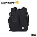 【最大1000円OFFクーポン配布中】carhartt NYLON CINCH TOP CONVERTIBLE TOTE カーハート リュック バッグ バックパック トートバッグ メンズ レディース 28L ブラック ブラウン 黒 B000041900199