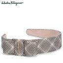 Salvatore Ferragamo サルヴァトーレ フェラガモ カチューシャ へアクセサリー レディース 幅広 リボン 大人 ベージュ 340275 759...