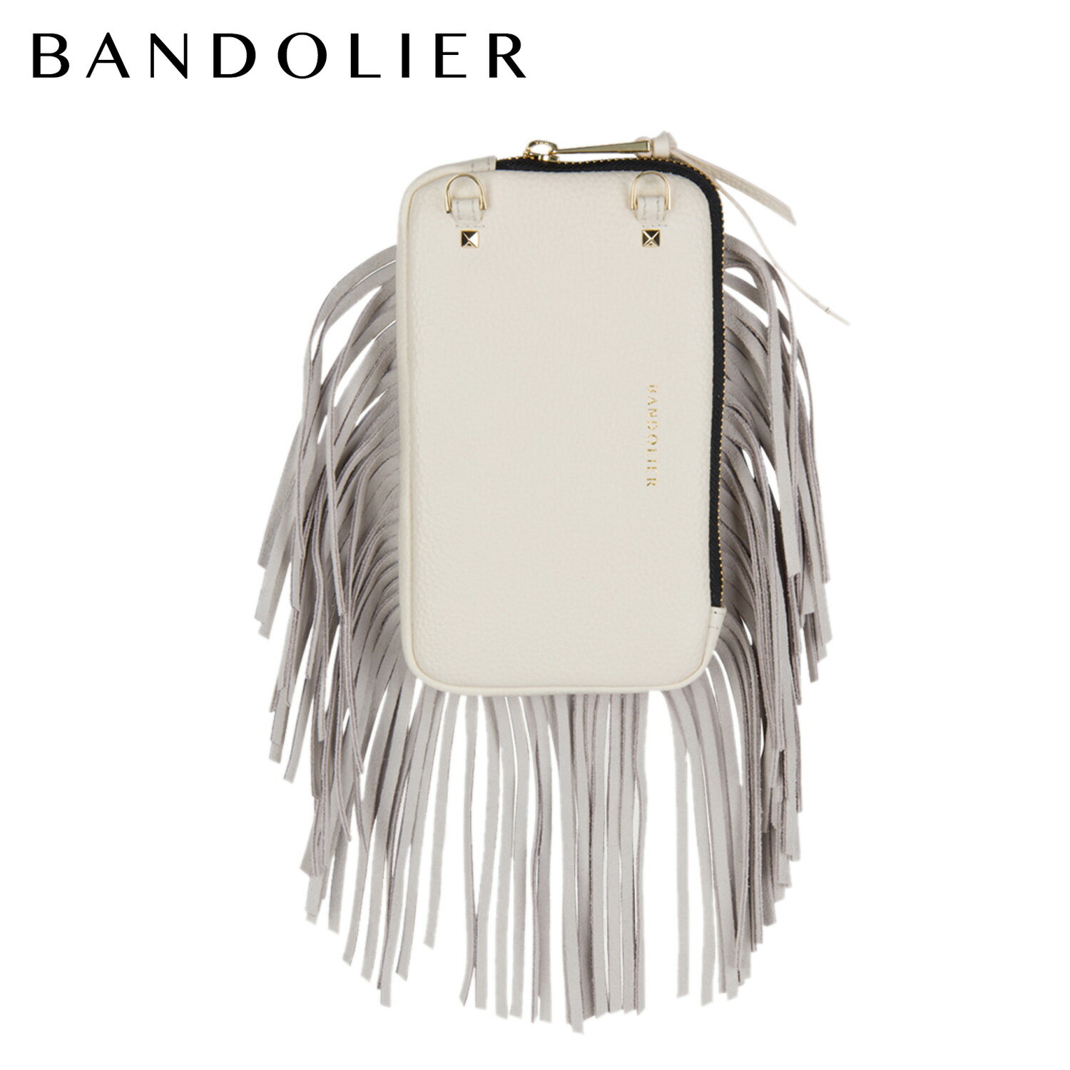 BANDOLIER EXPANDED FRINGE POUCH IVORY バンドリヤー ポーチ スマホ 携帯 エキスパンデット フリンジ メンズ レディース ホワイト 白 21FRI