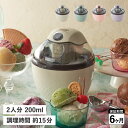Toffy トフィー アイスクリームメーカー 自動 2人分 K-IS11