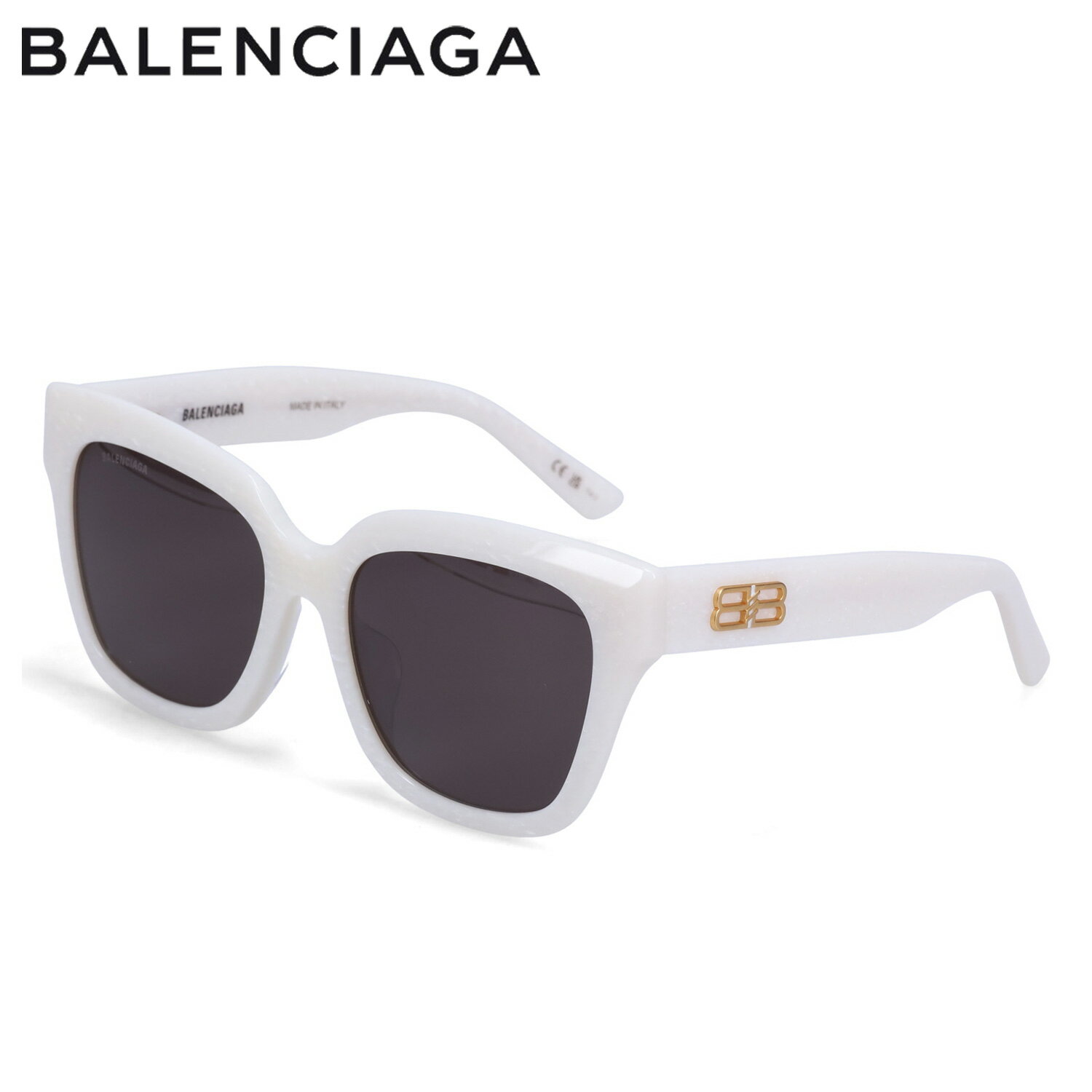 【最大1000円OFFクーポン配布中】 BALENCIAGA SUNGLASSES バレンシアガ サングラス メンズ レディース アジアンフィット UVカット ホワイト 白 BB0237SA-004 母の日