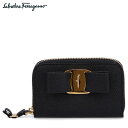 Salvatore Ferragamo CARD CASE サルヴァトーレ フェラガモ カードケース コインケース 小銭入れ レディース ラウンドファスナー 本...