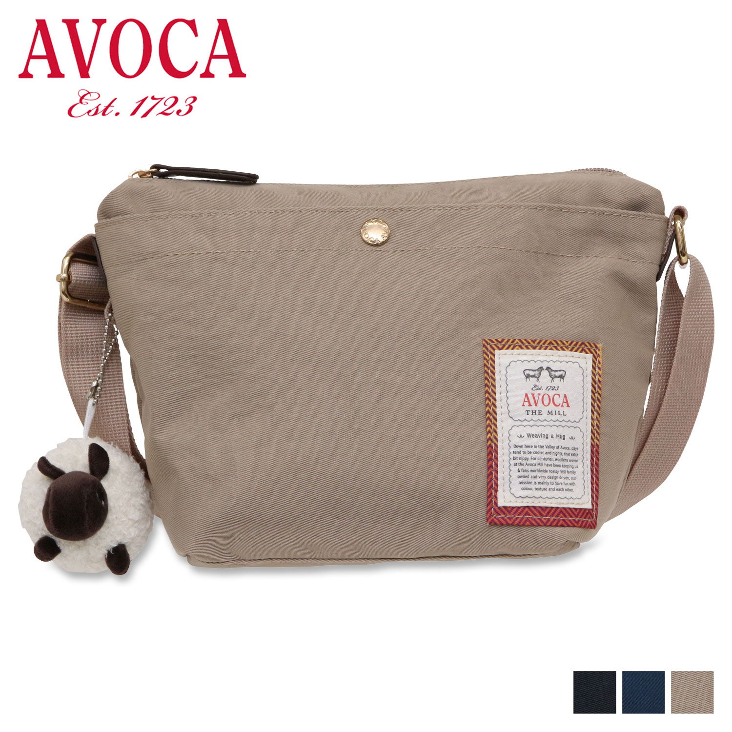 楽天inglewood Beauty【最大1000円OFFクーポン配布中】 AVOCA MINI SHOULDER BAG アヴォカ ショルダーバッグ ミニ メンズ レディース 斜めがけ ブラック ネイビー ベージュ 黒 AC-009 母の日