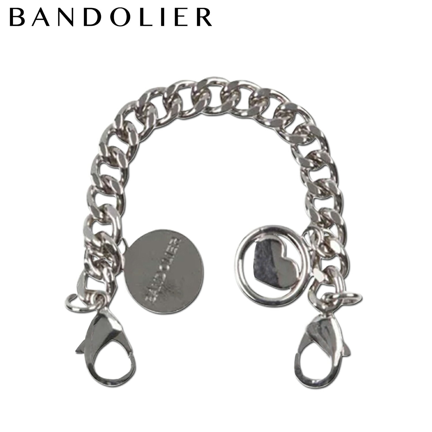 BANDOLIER CIRCLE HEART BANDOLET SILVER バンドリヤー ストラップ スマホケース スマホショルダー用 ハンドストラップ 携帯 落下防止 サークル ハート バンドレット メンズ レディース シルバー 31HEA