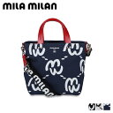 mila milan ミミ ミラ ミラン バッグ トートバッグ ショルダーバッグ ミニ メンズ レディース ファスナー付き モノグラム ブラック ホワイト ネイビー 黒 白 259711