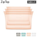 ZIPTOP DISH ジップトップ 保存容器 保存袋 ディッシュ 3点セット チャック付き シリコン グレー ブルー ピンク クリア Z-DSH3A