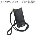 【最大1000円OFFクーポン配布中】 BANDOLIER EMMA GOLD バンドリヤー iPhone15 15Pro iPhone 15 Pro Max iPhone 15 Plus スマホケース スマホショルダー 携帯 アイフォン メンズ レディース ブラック 黒 10EMM