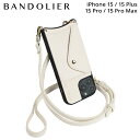 BANDOLIER DONNA SIDE SLOT WHITE バンドリヤー iPhone15 15Pro iPhone 15 Pro Max iPhone 1...