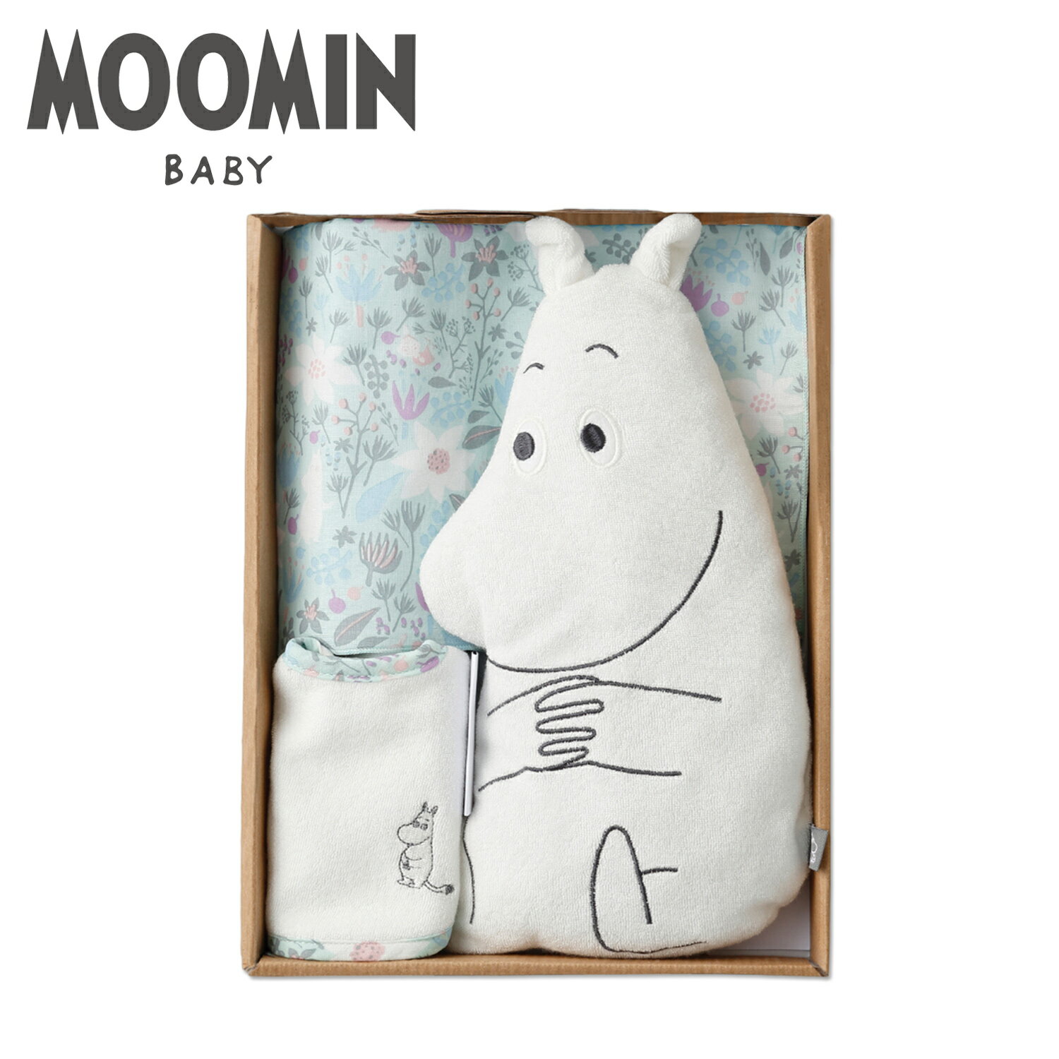 moomin baby ムーミンベビー ムーミンギフトセット ハンカチビブ タオルビブ アームピロー 3点セット スタイ よだれかけ ピロー ビブ 赤ちゃん ベビー用品 男の子 女の子 APMB050997400