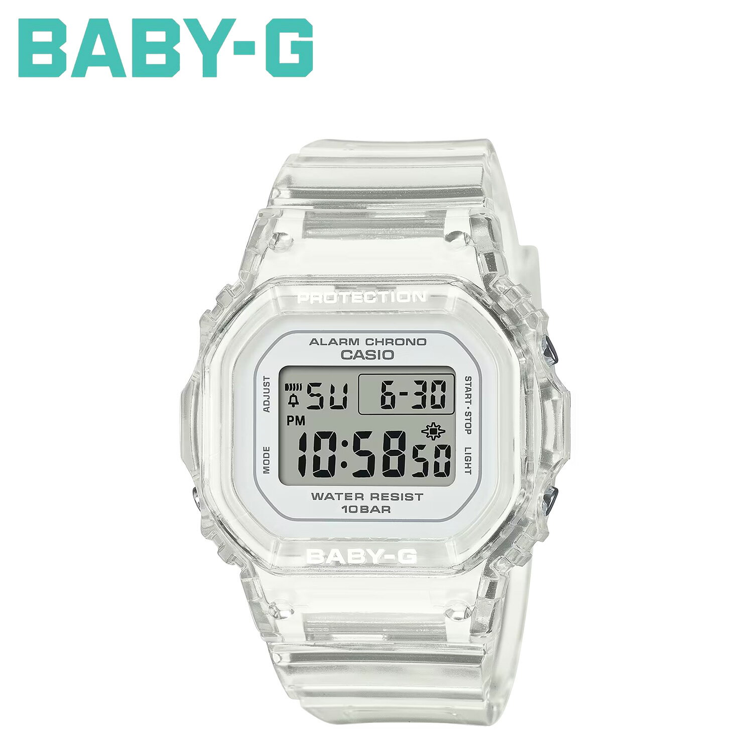 カシオ BABY-G CASIO 腕時計 BGD-565US-7JF 防水 ベビーG ベイビーG レディース クリア 透明