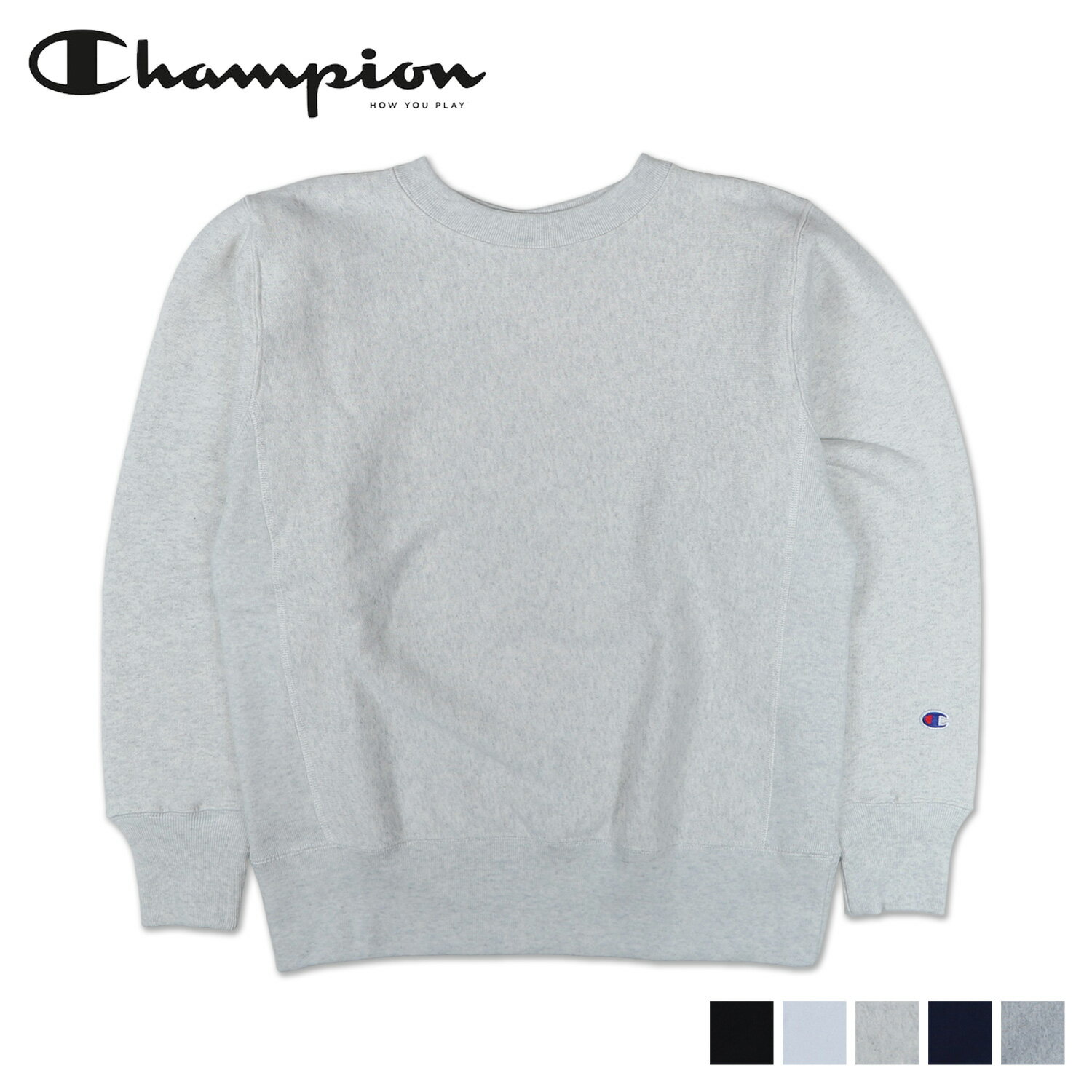 Champion REVERSE WEAVE CREWNECK SWEAT SHIRT チャンピオン リバースウィーブ スウェット トレーナー クルーネック メンズ ブラック ホワイト ネイビー グレー 黒 白 C3-Y032