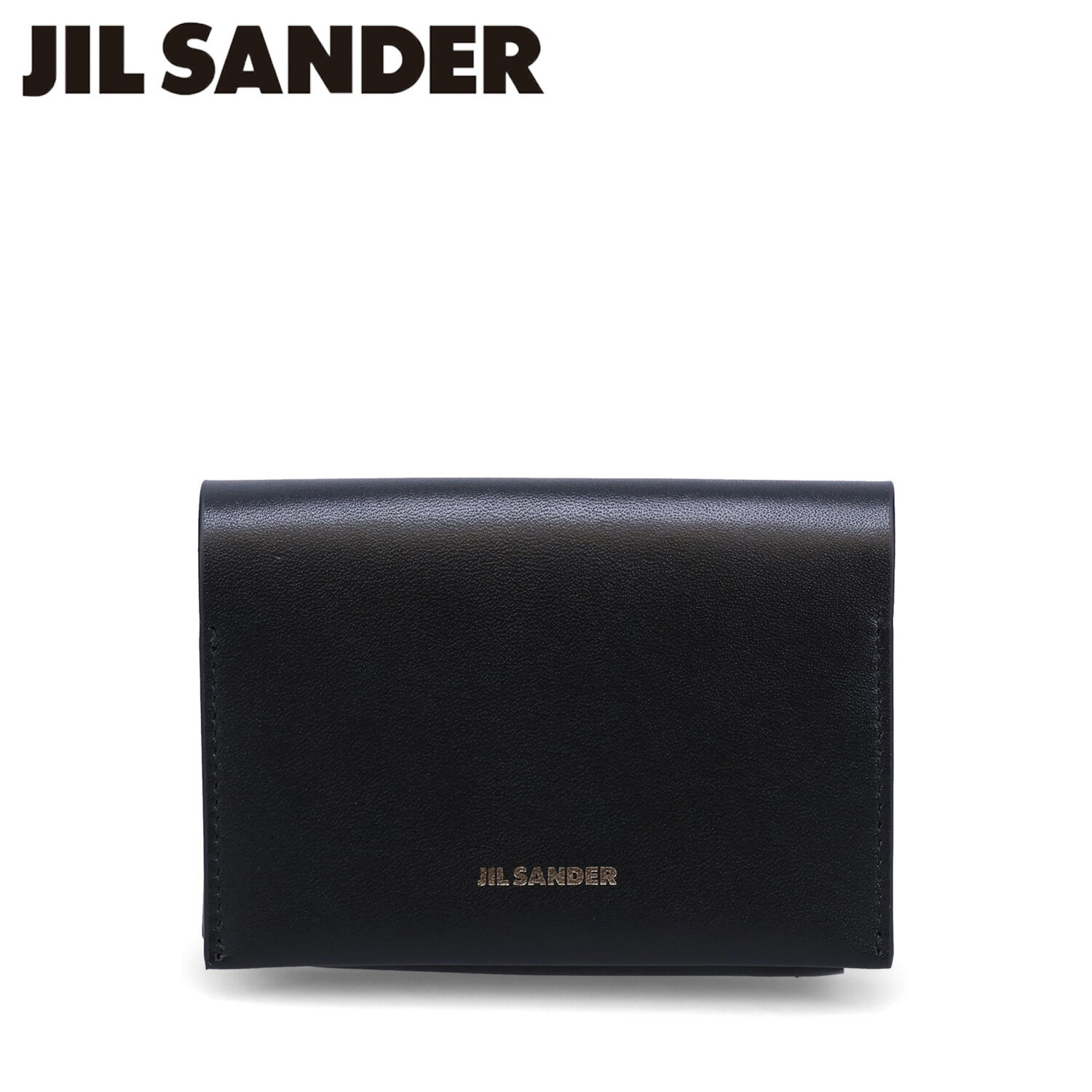 JIL SANDER ORIGAMI CARD HOLDER ジルサンダー カードケース 名刺入れ 定期入れ ID メンズ スリム 本革 ブラック 黒 J25UI0006