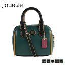 jouetie MINI BOSTON BAG ジュエティ ボストンバッグ ミニ ショルダー レディース カラーエッジ コバ マイクロ ブラック アイボリー ダークブラウン ダークグリーン 黒 81350B