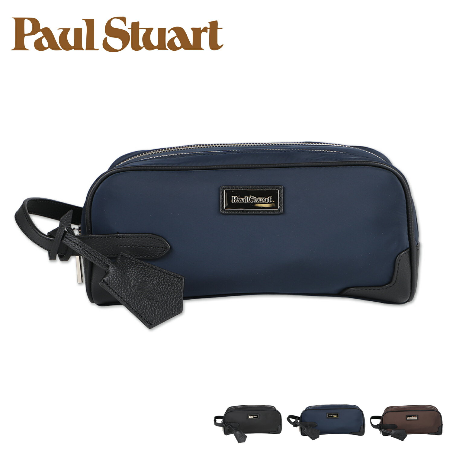 Paul Stuart BUSINESS SERIES ポールスチュアート セカンドバッグ メンズ ブラック ネイビー ブラウン 黒 PS-B001