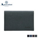 AQUASCUTUM BIRMINGHAM アクアスキュータム カードケース 名刺入れ 定期入れ パスケース バーミンガム メンズ 本革 スリム 型押し ブラック ネイビー ダーク ブラウン グリーン 黒 AQ-508010