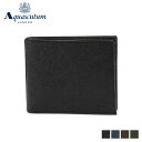 AQUASCUTUM BIRMINGHAM アクアスキュータム 財布 二つ折り バーミンガム メンズ 本革 ブラック ネイビー ダーク ブラウン グリーン 黒 ...