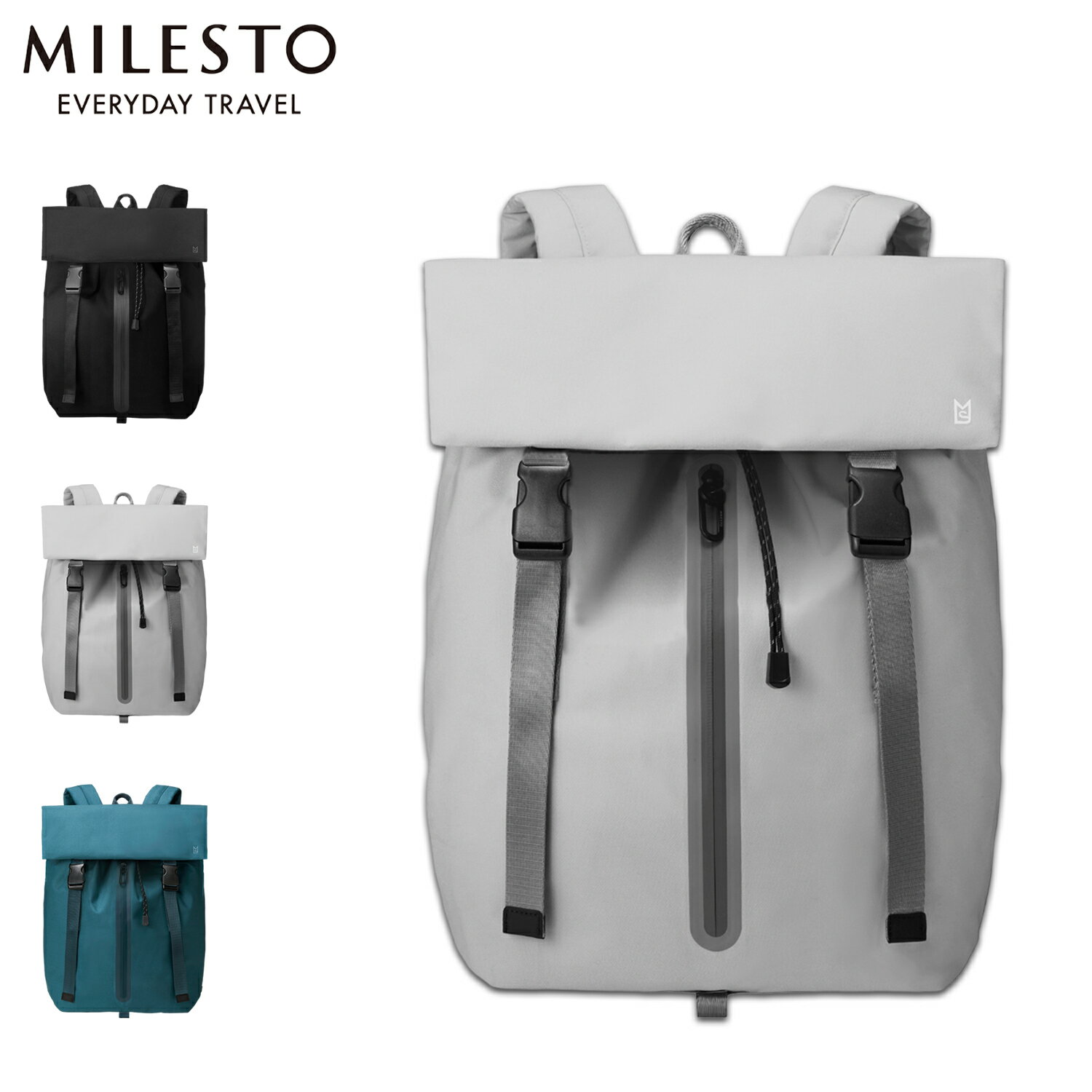 MILESTO LIKID ミレスト リュック バッグ バックパック リキッド メンズ レディース 14L 強撥水 防水 ..